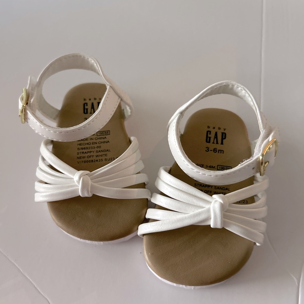 GAP Kids White Strap Sandals